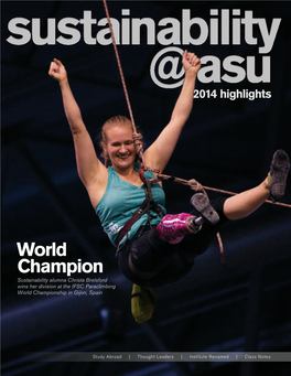 World Champion Sustainability Alumna Christa Brelsford Wins Her Division at the IFSC Paraclimbing World Championship in Gijon, Spain