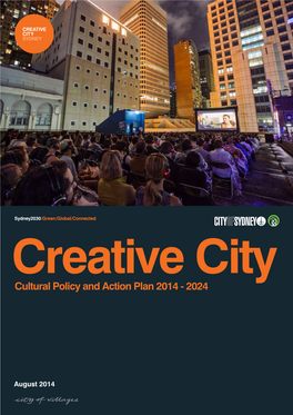 Creative City Cultural Policy and Action Plan 2014 - 2024