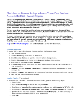 Internet Browser Settings to Protect Yourself and Continue Access to Banknet – Security Upgrade