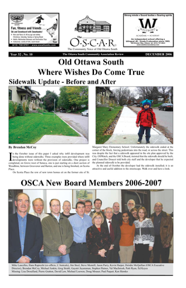 Old Ottawa South Where Wishes Do Come True OSCA New Board