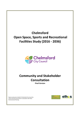 Community and Stakeholder Consultation Final Version