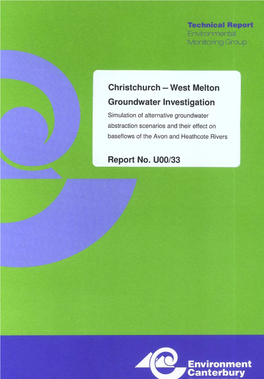 Environment Canterbury Unpublished Report U00/33