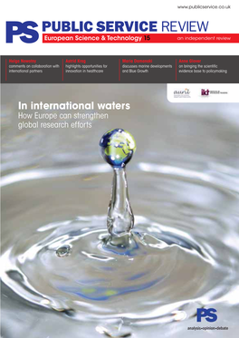 In International Waters How Europe Can Strengthen Global Research Efforts CONTENTS