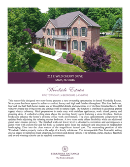 Woodside Estates PINE TOWNSHIP | 4 BEDROOMS | 4.5 BATHS