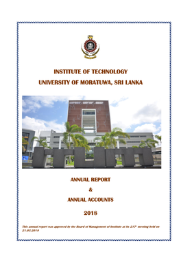 Institute of Technology University of Moratuwa, Sri Lanka