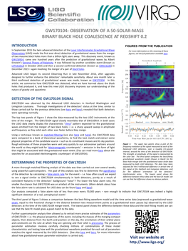 Observation of a 50-Solar-Mass Binary Black Hole Coalescence at Redshift 0.2