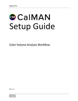 Color Volume Analysis Workflow