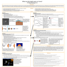 What Are the Bright Spots on Ceres?