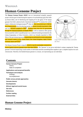 Human Genome Project