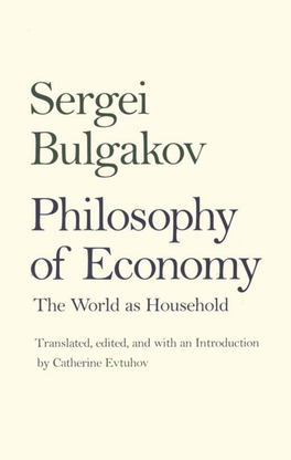 Philosophy of Economy