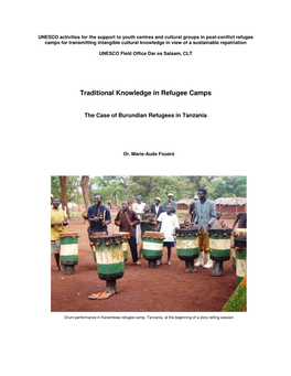 Traditional Knowledge in Refugee Camps
