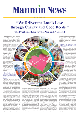 “We Deliver the Lord's Love Through Charity and Good Deeds!”