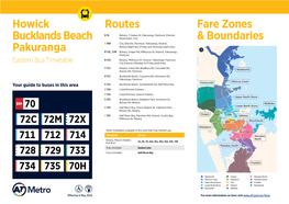 Routes Howick Bucklands Beach Pakuranga Fare Zones & Boundaries