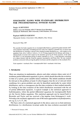 Stochastic Flows with Stationary Distribution for Two-Dimensional Inviscid Fluids