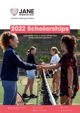 V2 Jane Franklin Hall Scholarships for 2022