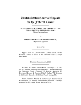 BOARD of REGENTS V. BOSTON SCIENTIFIC CORP