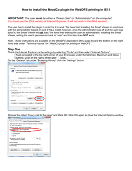 How to Install the Meadco Plugin for Webdfs Printing in IE11