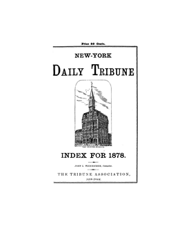 New-York Daily Tribune Index for 1878