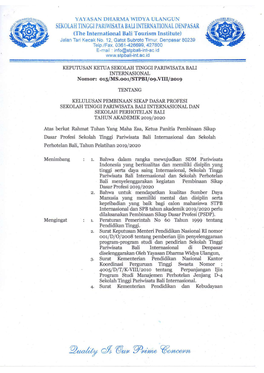 Daftar Kelulusan Psdp Stpbi - Spb Tahun 2019