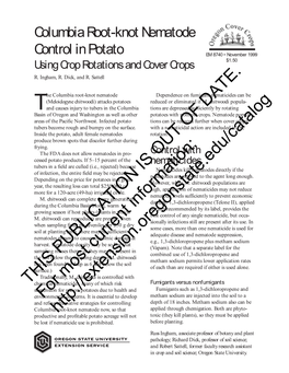 Columbia Root-Knot Nematode Control in Potato