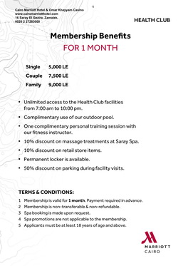 Health Club Application