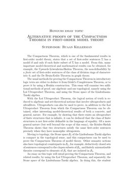 Alternative Proofs of the Compactness Theorem in First-Order Model Theory