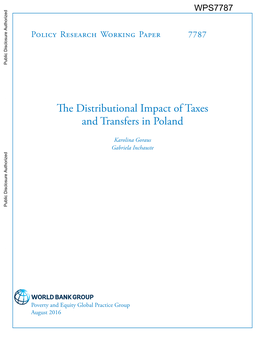 The Distributional Impact of Taxes and Transfers in Poland