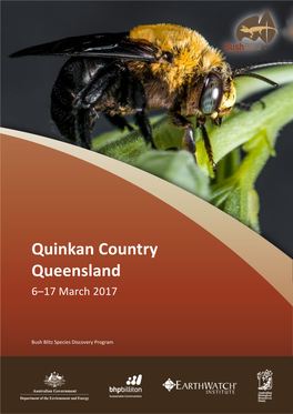 Quinkan Country QLD 2017, a Bush Blitz Survey Report