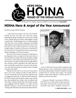 HOINA Hero & Angel of the Year Announced