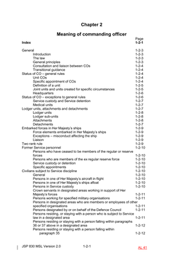 Meaning of Commanding Officer (Manual of Service Law)