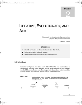 Iterative, Evolutionary, and Agile