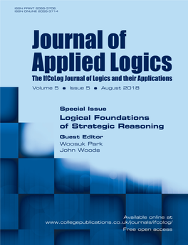 Special Issue Logical Foundations of Strategic Reasoning