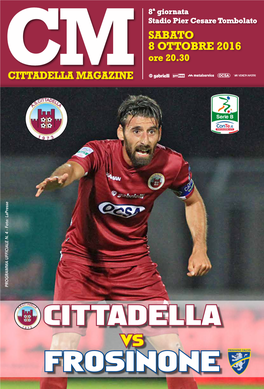 Cittadella Frosinone Vs