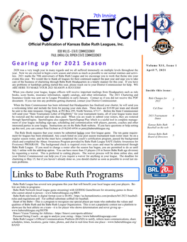 Links to Babe Ruth Programs