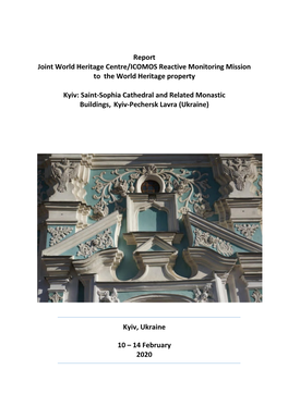 Report Joint World Heritage Centre/ICOMOS Reactive Monitoring Mission to the World Heritage Property