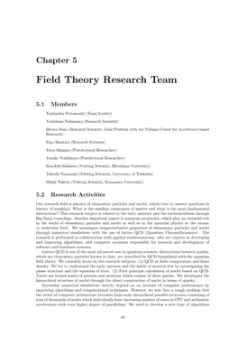 Field Theory Research Team