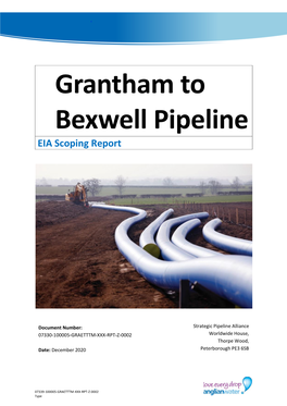 Grantham to Bexwell Pipeline EIA Scoping Report
