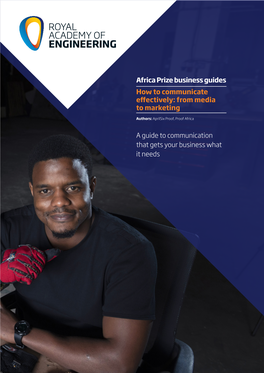 Africa Prize Business Guides How to Communicate Effectively: from Media to Marketing