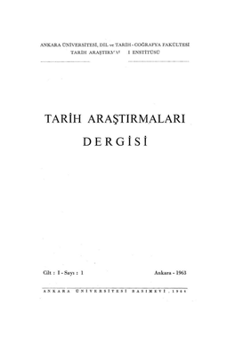 Tarih Araştirm Alari Dergisi