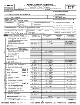 Return of Private Foundation 990-PF