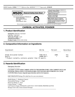 Carbon, Activated, Powder 1