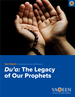 18 Dua the Legacy of Our Prophets