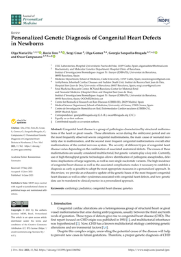 Personalized Genetic Diagnosis of Congenital Heart Defects in Newborns