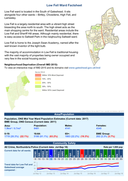 Low Fell Ward Factsheet