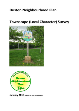 Duston Neighbourhood Plan Townscape