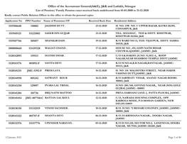 Office of the Accountant General(A&E), J&K and Ladakh