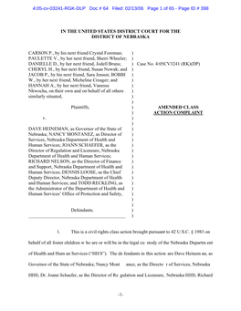 Carson P. Ex Rel. Foreman V. Heineman