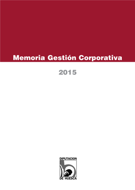 Memoria Gestión Corporativa 2015