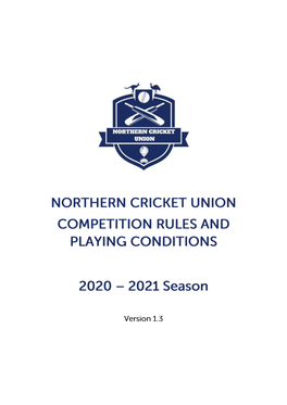 2020/21 NCU Playing Conditions