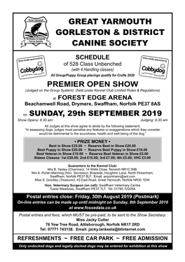 Great Yarmouth Gorleston & District Canine Society